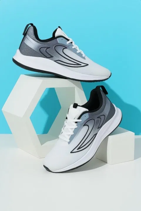 Sports Shoes for Men, White & Black (10)