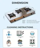 Khaitan 1 Burner Classic Stainless Steel Manual Gas Stove  