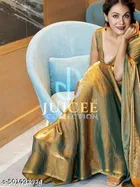 JImmy Choo Saree for Women, Gold 