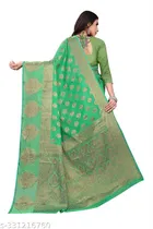 Chanderi Cotton Zari Woven Saree for Women 