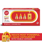 Good Knight Gold Flash Liquid Vapourizer - Mosquito Repellent Combo Pack - Machine + 3 Refills 