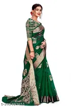 Organza Zari Woven Saree for Women 