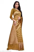 Chanderi Cotton Zari Woven Saree for Women 