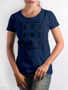 Cotton Round Neck Printed T-Shirt for Women 