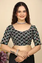 Georgette Woven Design Saree for Women 