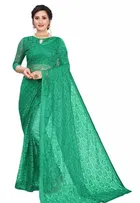 Net Floral Saree for Women 