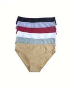 Cotton Printed Briefs for Women, Pack of 6 (Multicolor, M)