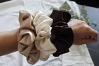 Women Multicolor Satin Scrunchies | Silk Premium Scrunchies Ponytail Holders | Hair Volumizer, Hair Ties Combo, Hair Scrunchie Set For Girls, Women, Mom, Sister 
