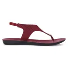 Flats for Women, Maroon 