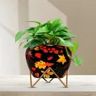 Plastic Artificial Flower Pot (Multicolor)
