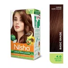 Nisha Creme Hair Color Box - (Natural Brown) (60 g+60 ml+12 ml)