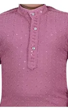 Cotton Solid Kurta with Pyjama for Boys 