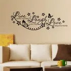 Live Laugh and Love Quote Self Adhesive Wall Stickers
