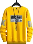 Fleece Printed Sweatshirt for Men 