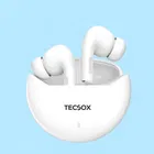 TecSox Omega Wireless Earbud With Comfortable Fit (White)