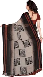Georgette Printed Saree for Women 