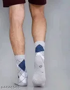 Colorblocked Cotton Blend Socks for Mens ,Multicolor, Set of 3