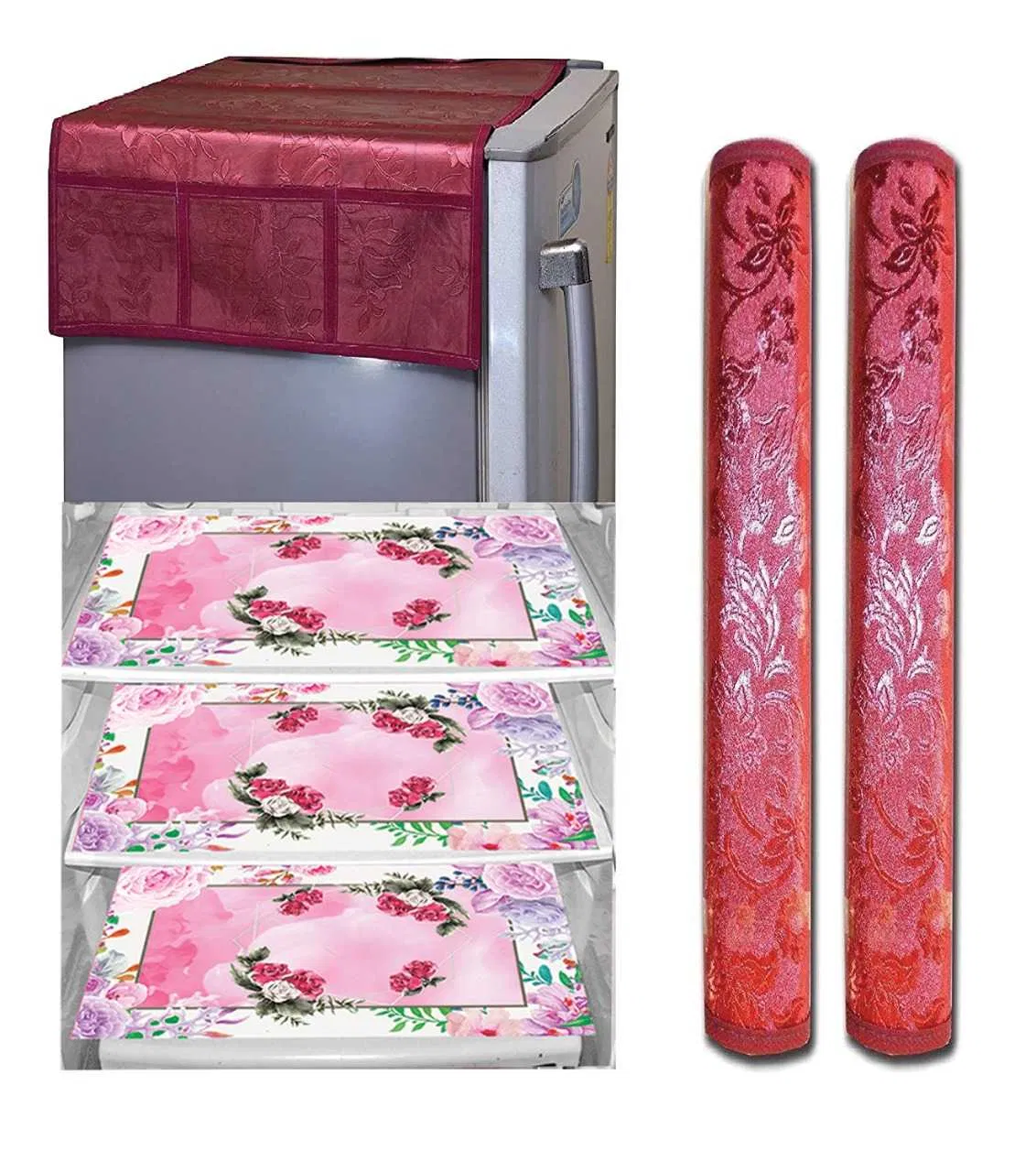 Refrigerator Covers (Maroon) (A-14)
