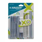 Flair Hauser XO Writing Stationery Kit | A Complete Writing Kit | Gift Set for Kids Students & Office | Combination Pack of 10 - Color May Vary