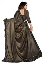 Lycra Blend Embellished Saree for Women 