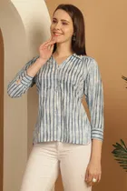 Cotton Striped Top for Women 