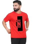 Round Neck Printed T-Shirt for Men 