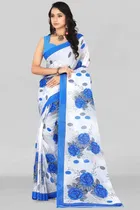 Georgette Printed Saree for Women 