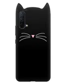 Silicone Mobile Back Cover for OnePlus CE 5G (Black)