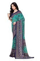 Georgette Printed Saree for Women 