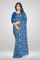 Georgette Printed Saree for Women 