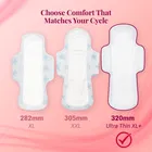 Niine Naturally Soft Ultra Thin  XL+ 30 Pads with Free Biodegradable bags
