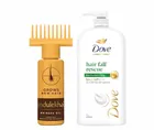 Combo of Indulekha Bhringha Herbal Hair Oil (100 ml) & Dove Hair Fall Rescue Shampoo (1000 ml) (Set of 2)