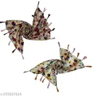 Chiffon Scarves for Women, Multicolor, Pack of 2