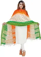 Woven Tiranga Dupatta for Women & Girls 