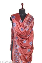 Cotton Printed Dupatta for Women & Girls, Pink 