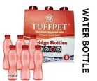 Plastic Water Bottles (Red, 1000 ml) (Pack of 6)