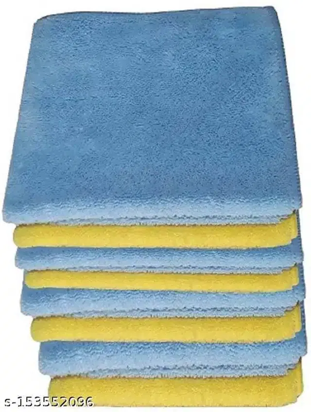 Microfiber Bath Towel (Multicolor, 40x40 cm) (Pack of 8)
