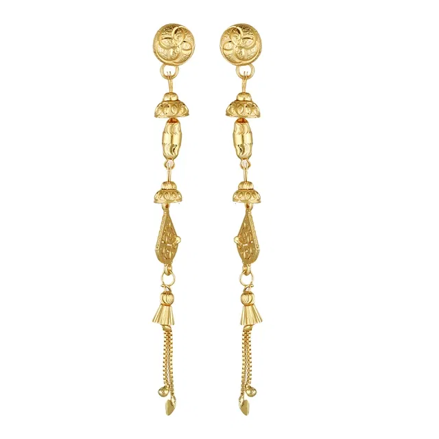 Alloy Earrings for Women & Girls (Gold, Set of 1)