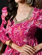 Viscose Rayon Kurti for Women, Pink 