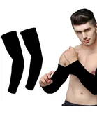 Cotton Solid Arm Sleeves for Men & Women 