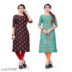 Crepe Printed Kurti for Women 