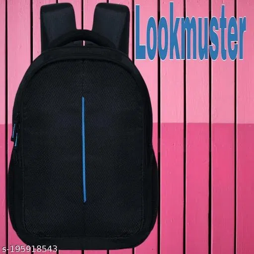 Nylon Backpack for Men & Women, Black
