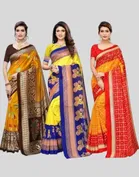 Art Silk Printed Saree for Women 