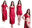 Satin Nightdress Set for Women 
