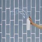 Decor PVC Vinyl Wallpaper for Home Brick Grey 45x250cm