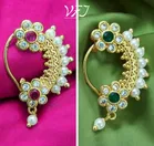 Alloy Nath Nosepins for Women (Multicolor, Pack of 2)