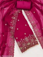 Punjabi/All Over Suits Embellished Embroidered Semi-Stitched Suits 