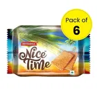 Britannia Nice Time Coconut Biscuit 6X52.7 g 