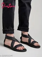Shoetopia Solid Sandals 