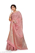 Organza Zari Woven Saree for Women 